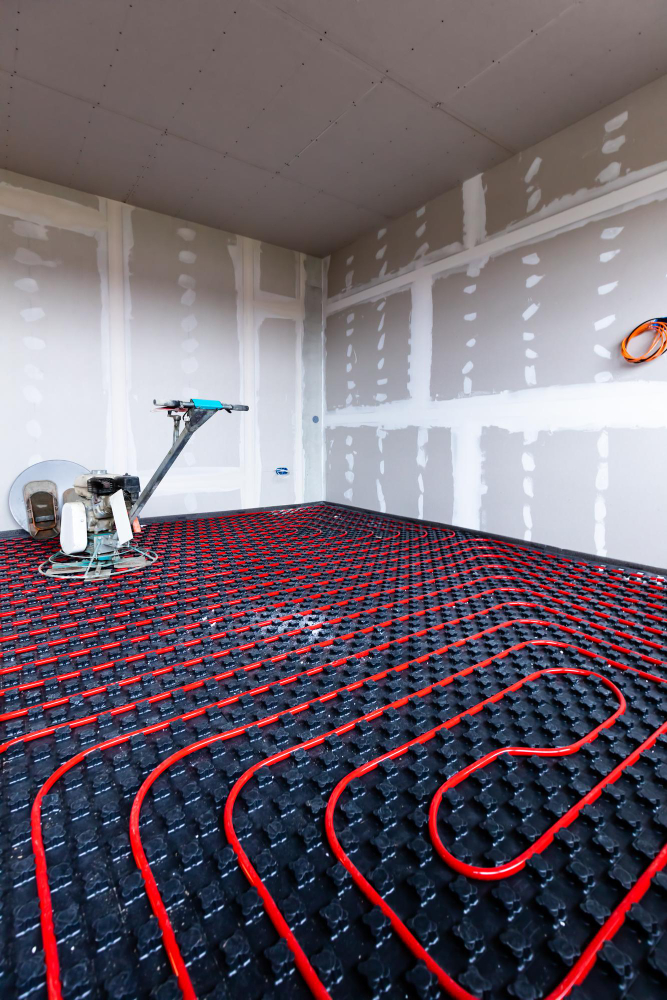 floor heating new building interior design finishing industry